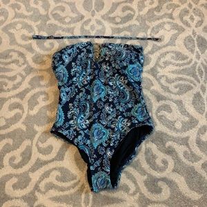 Women’s Blue Michael Kors One Piece Swim Size 8